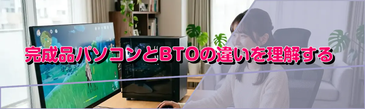 完成品パソコンとBTOの違いを理解する