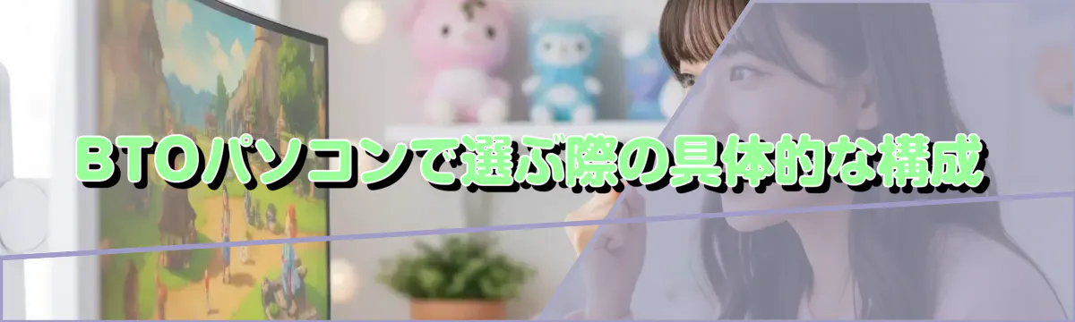 BTOパソコンで選ぶ際の具体的な構成