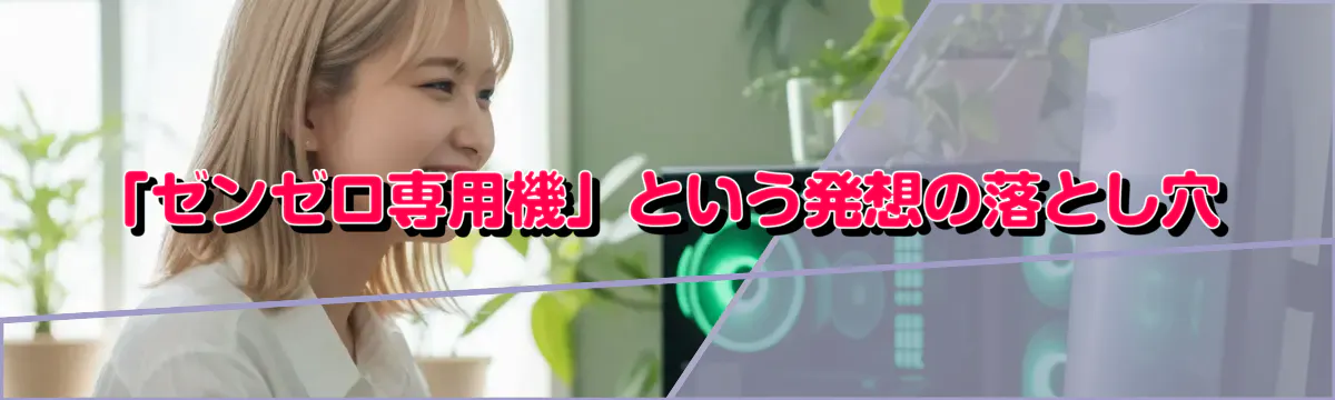 「ゼンゼロ専用機」という発想の落とし穴
