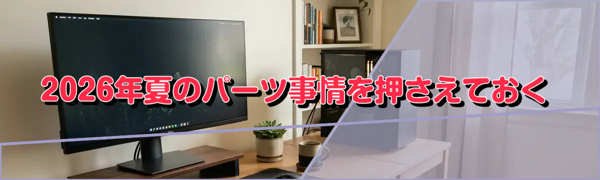 2026年夏のパーツ事情を押さえておく